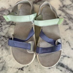 Teva Zymic Sandals Light Multi – Mint & Blue, Comfy & Cute!